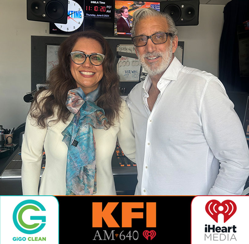 Bita Safari with iHeartMedia host during her interview on Southern California’s CEOs You Should Know Podcast