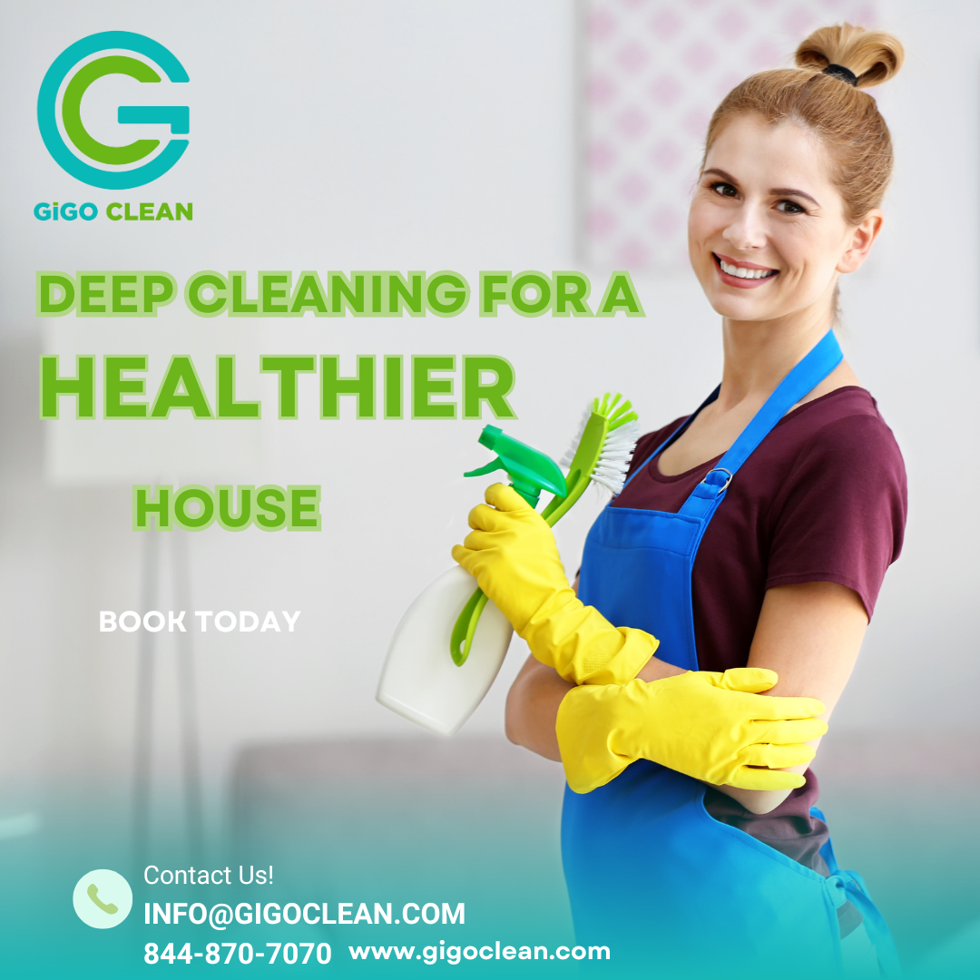 GiGO Clean ad promoting deep cleaning services for a healthier home.