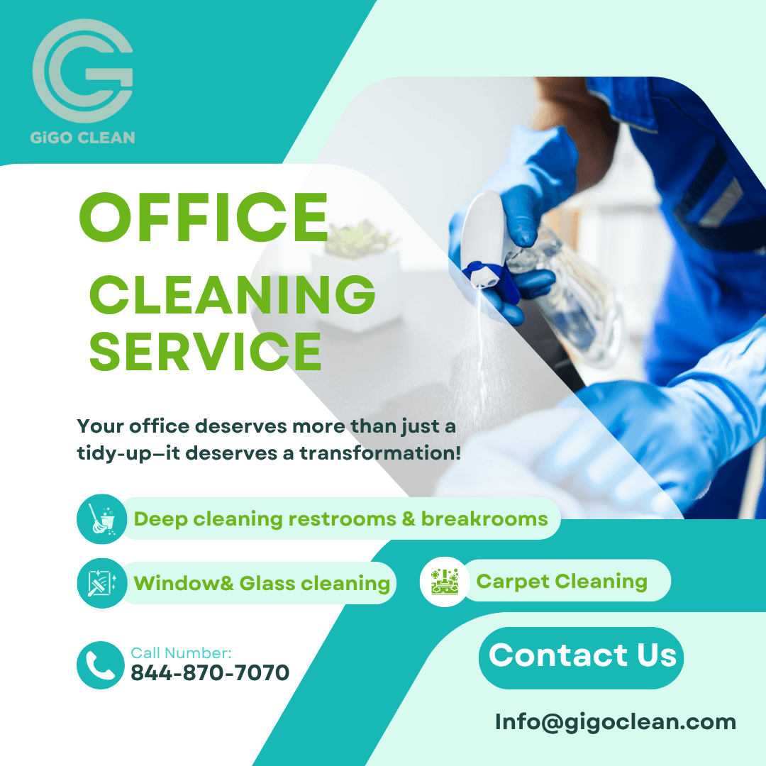 Office cleaning service in Orange County and Los Angeles by GiGO Clean.